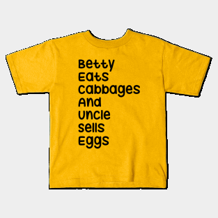 Betty eats cabbages Kids T-Shirt